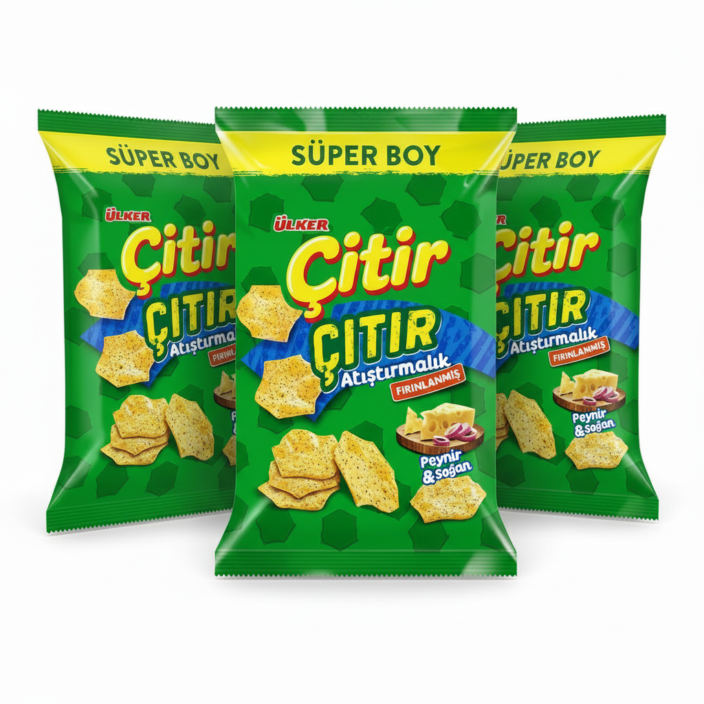ULKER  CIZI CITIR PEYN;SOGAN SUPER BOY 120G (Pack of 3)