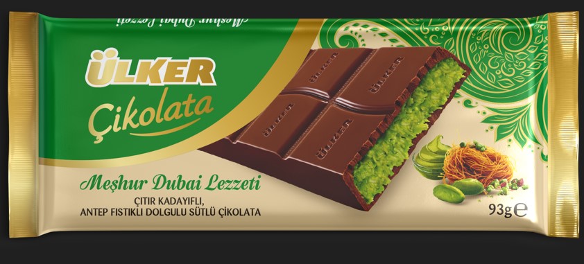 ULKER CHOCOLATE PISTACHIO 93G (pack of 2)