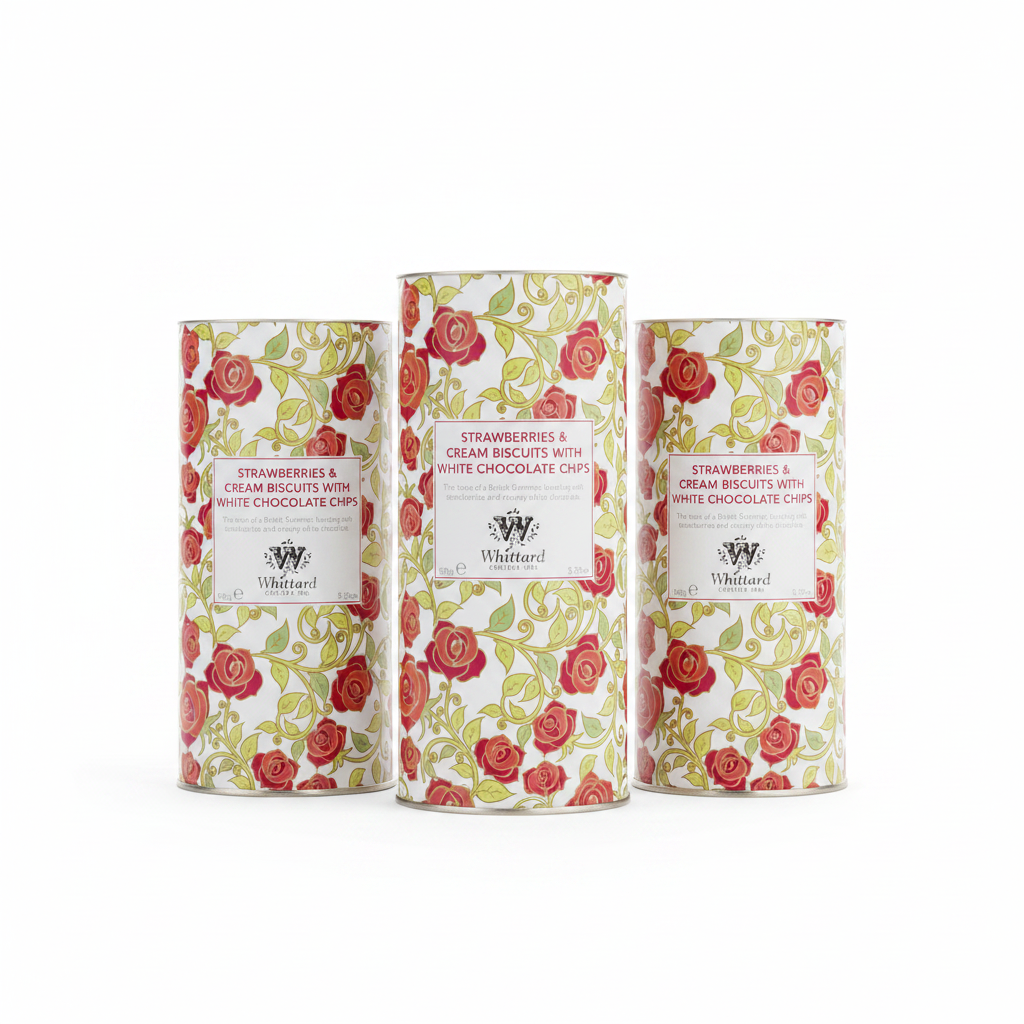 Strawberries and Cream TD All Butter Biscuits (Pack of 3)