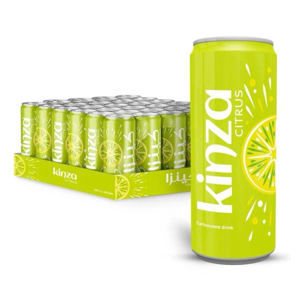 Kinza Citrus Can 250ml (Pack of 30 Pieces)