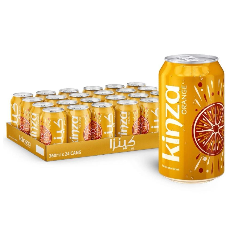 Kinza Orange Can 360ml (Pack of 24 Pieces)
