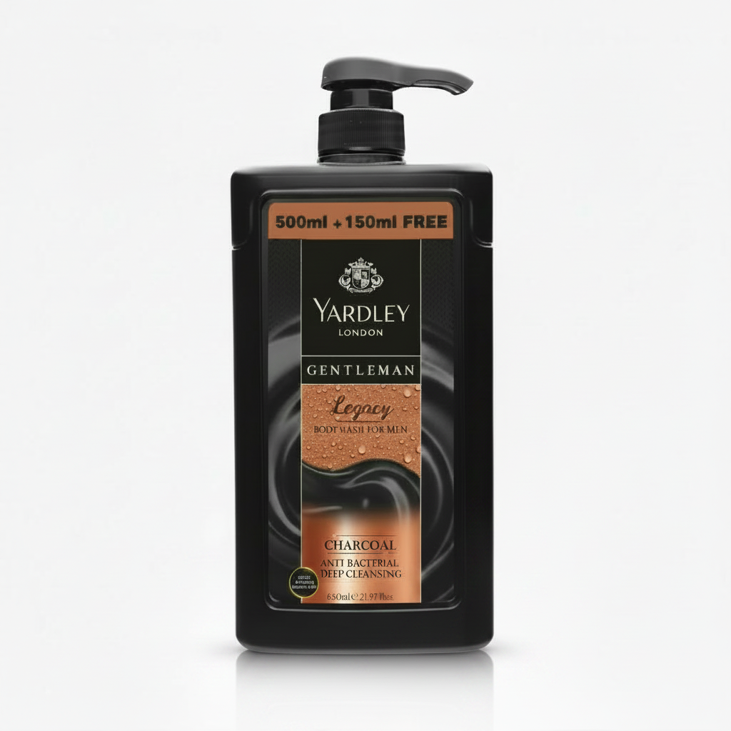Yardley Legacy Body Wash - 500ml + 150ml Free