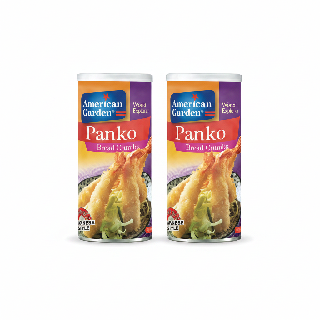 American Garden Bread Crumb Panko Style 227g (Pack of 2)