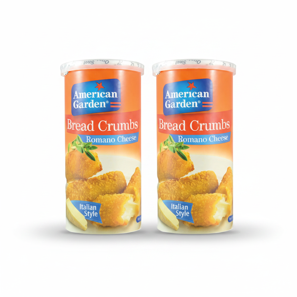 American Garden Romano Cheese Bread Crumbs 425g (Pack of 2)