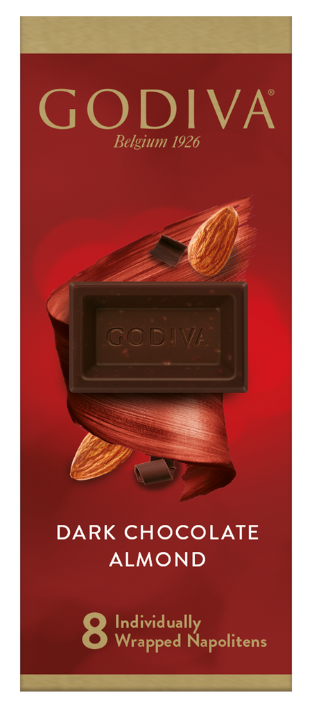 Godiva Nap Dark Almond 36g (Pack of 6)