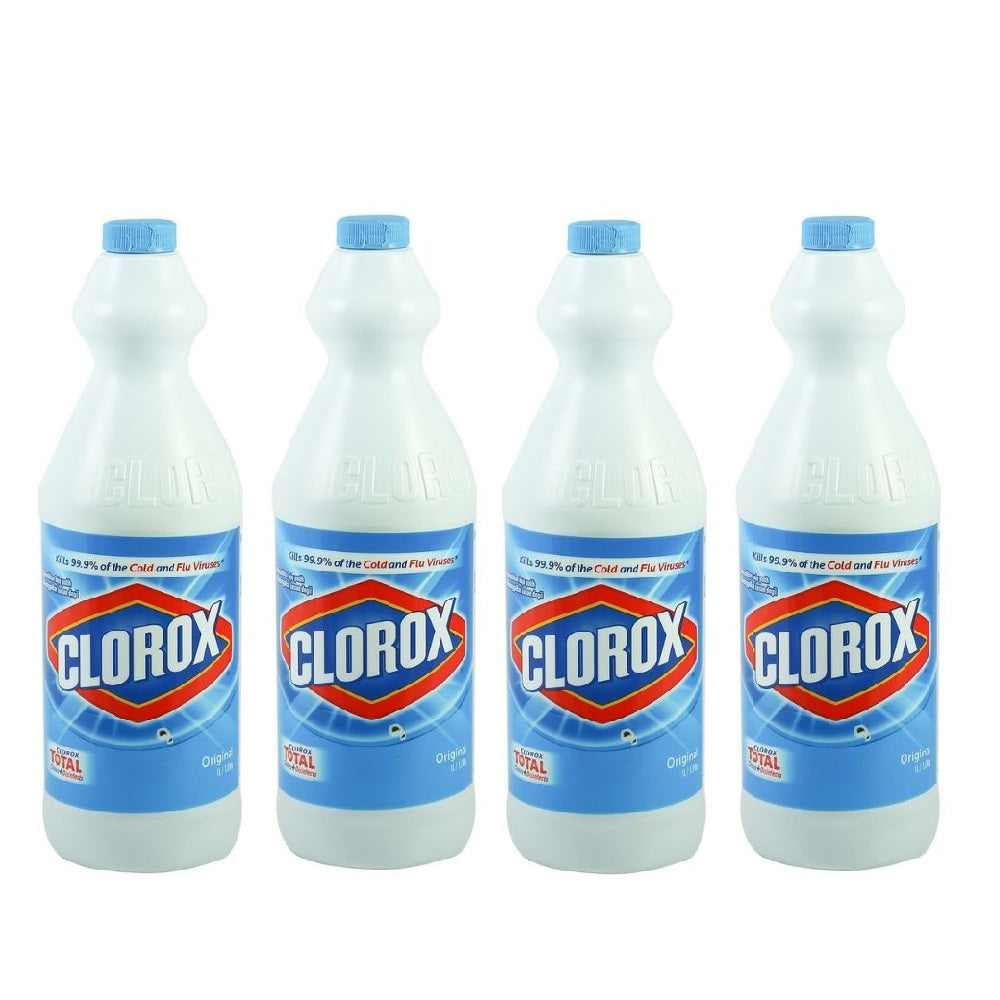 Clorox Bleach Liquid 1 Liter - (حزمة 4)