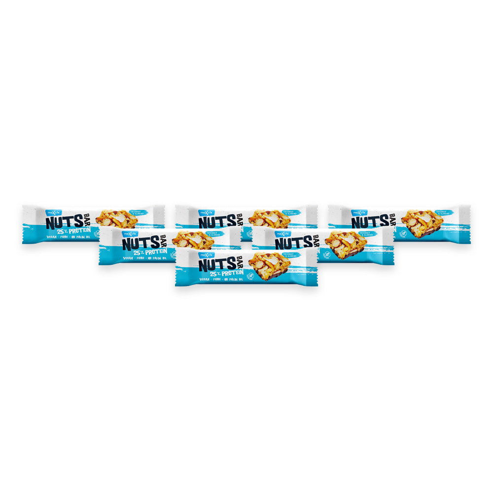 Maxsport Nut Protein Bar - Coconut & Almond 40g (Pack of 6)