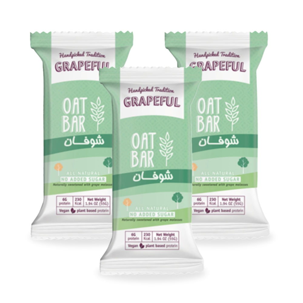 Grapeful Vegan Oats Bar 55g (Pack of 3)