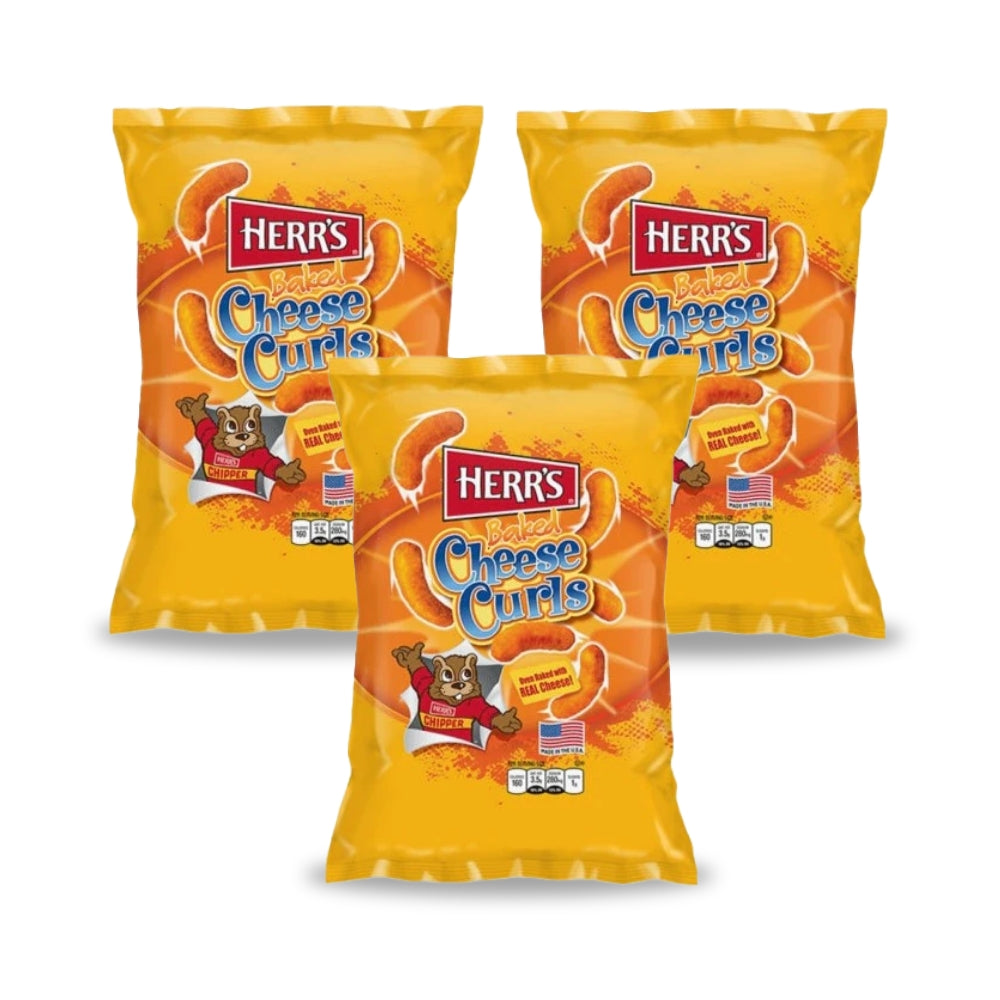 Herr's Regular Cheese Curl 7Oz (Pack of 3)