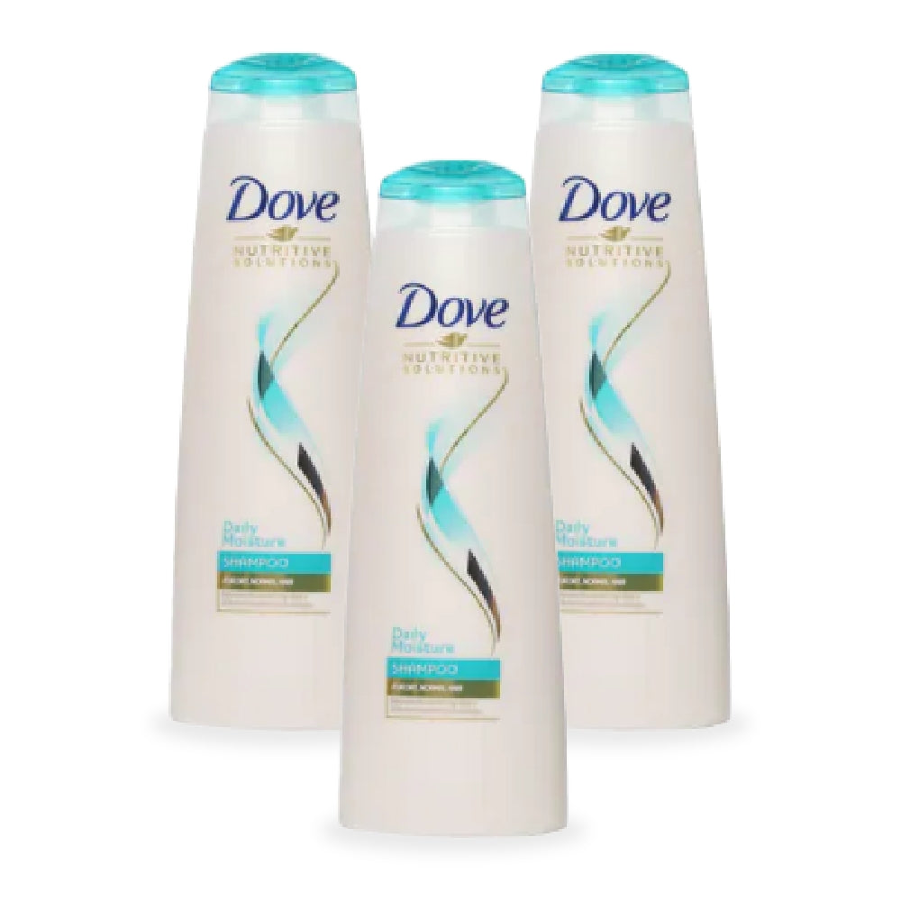 Dove Daily Moisture Shampoo 400ml (Pack of 3)