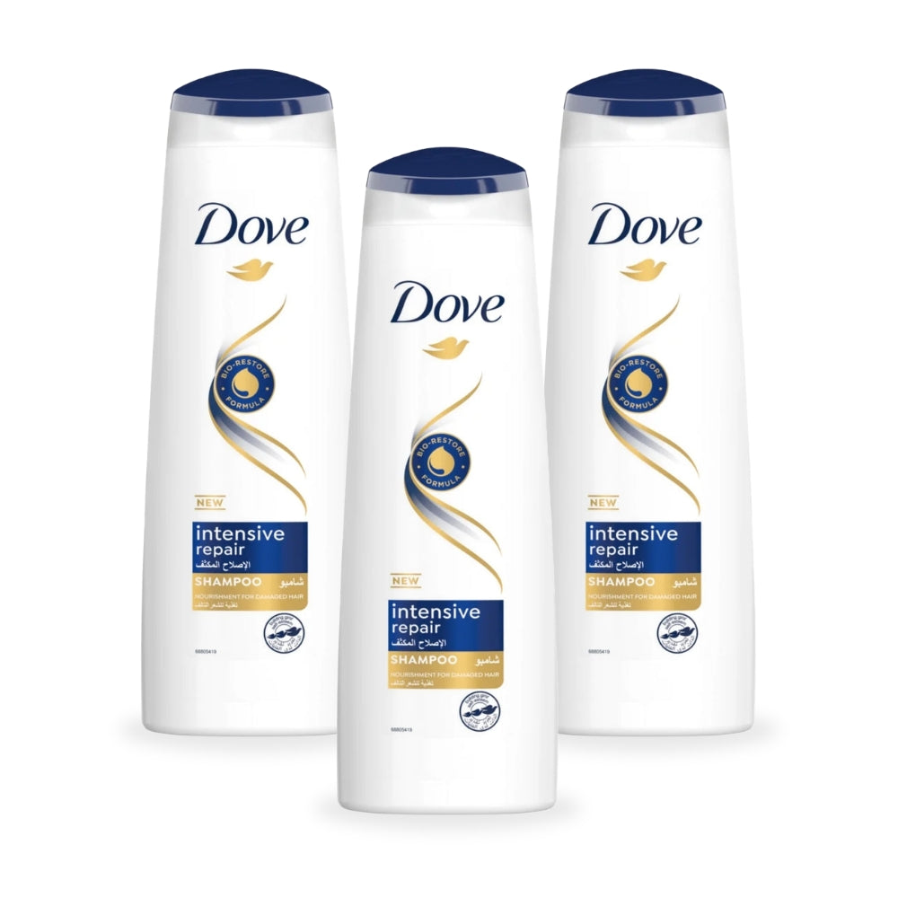 Dove Nutritive Solutions Intense Repair Shampoo 400ml (Pack of 3)
