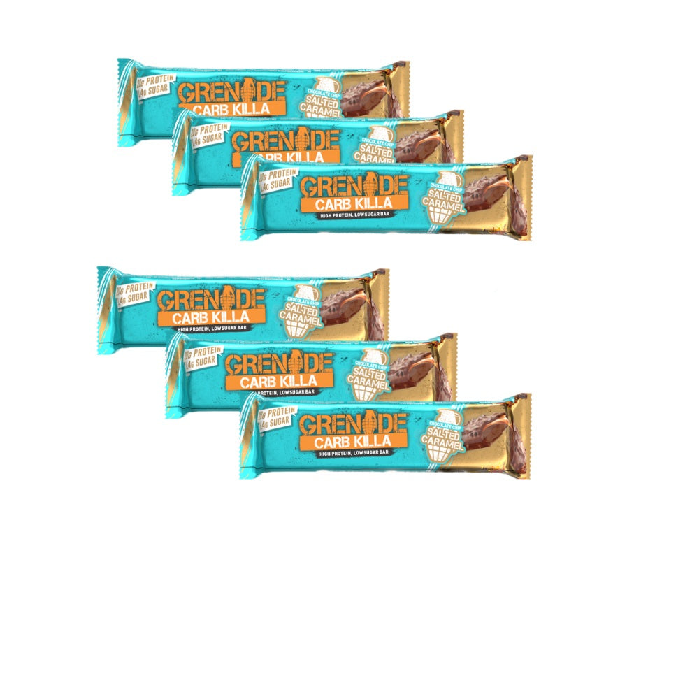 Grenade Chocolate Chip Salted Caramel Bar 60g (Pack of 6)