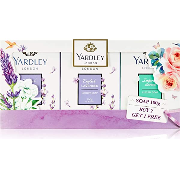 Yardley Soap 100g 4 English Lavender + 2 Jasmine Free