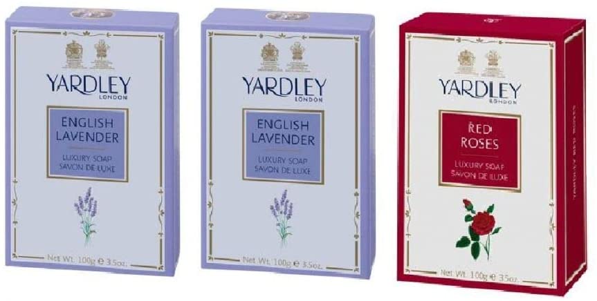Yardley Soap 100g 4 English Lavender + 2 Red Rose Free