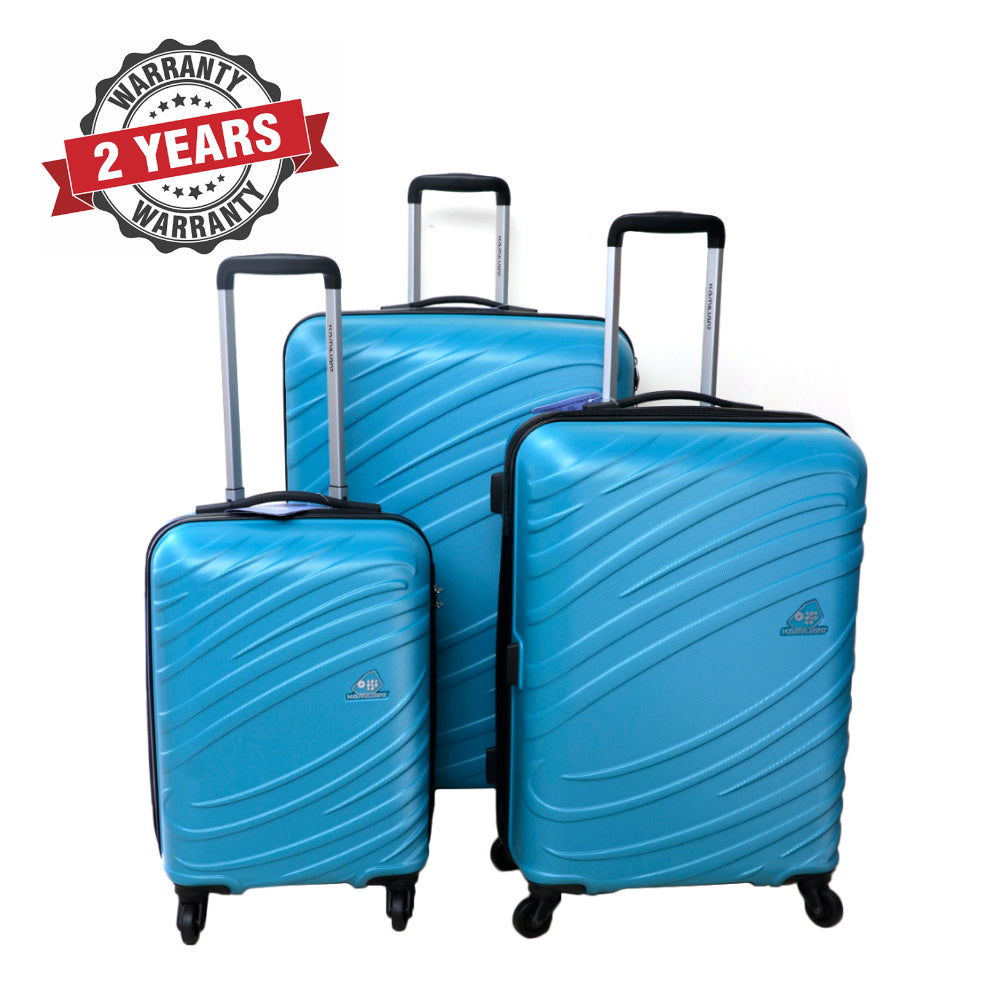 كاميليانت سيكلون - طقم حقائب سفر صلبة - أزرق محيطي - 3 قطع ( 56 سم + 68 سم + 78 سم)