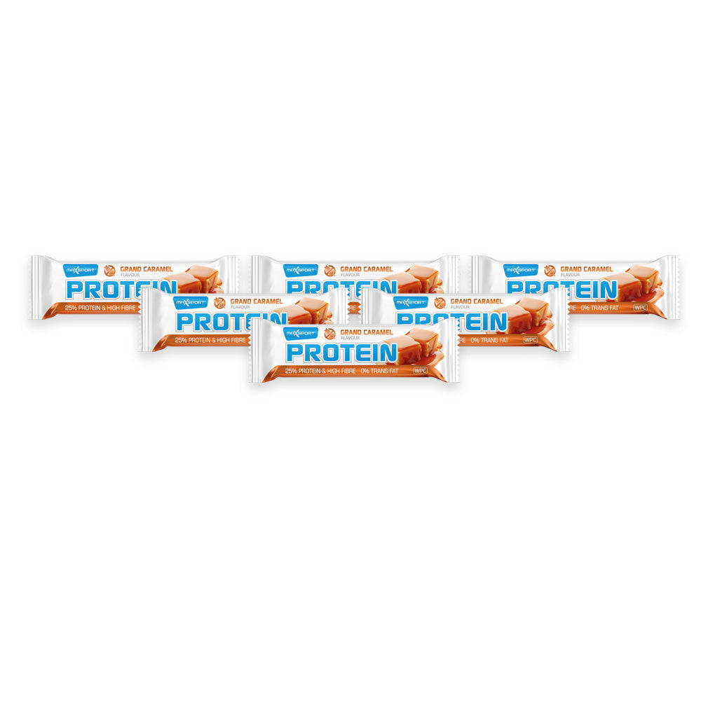 Maxsport Gluten Free Protein Bar -  Grand Caramel 60g (Pack of 6)