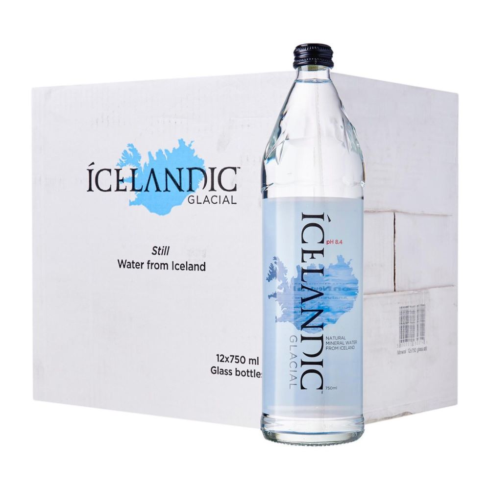زجاجة مياه معدنية 750 مل من أيسلندك جلاسيال – اشتر صندوقين واحصل على صندوق مجانا