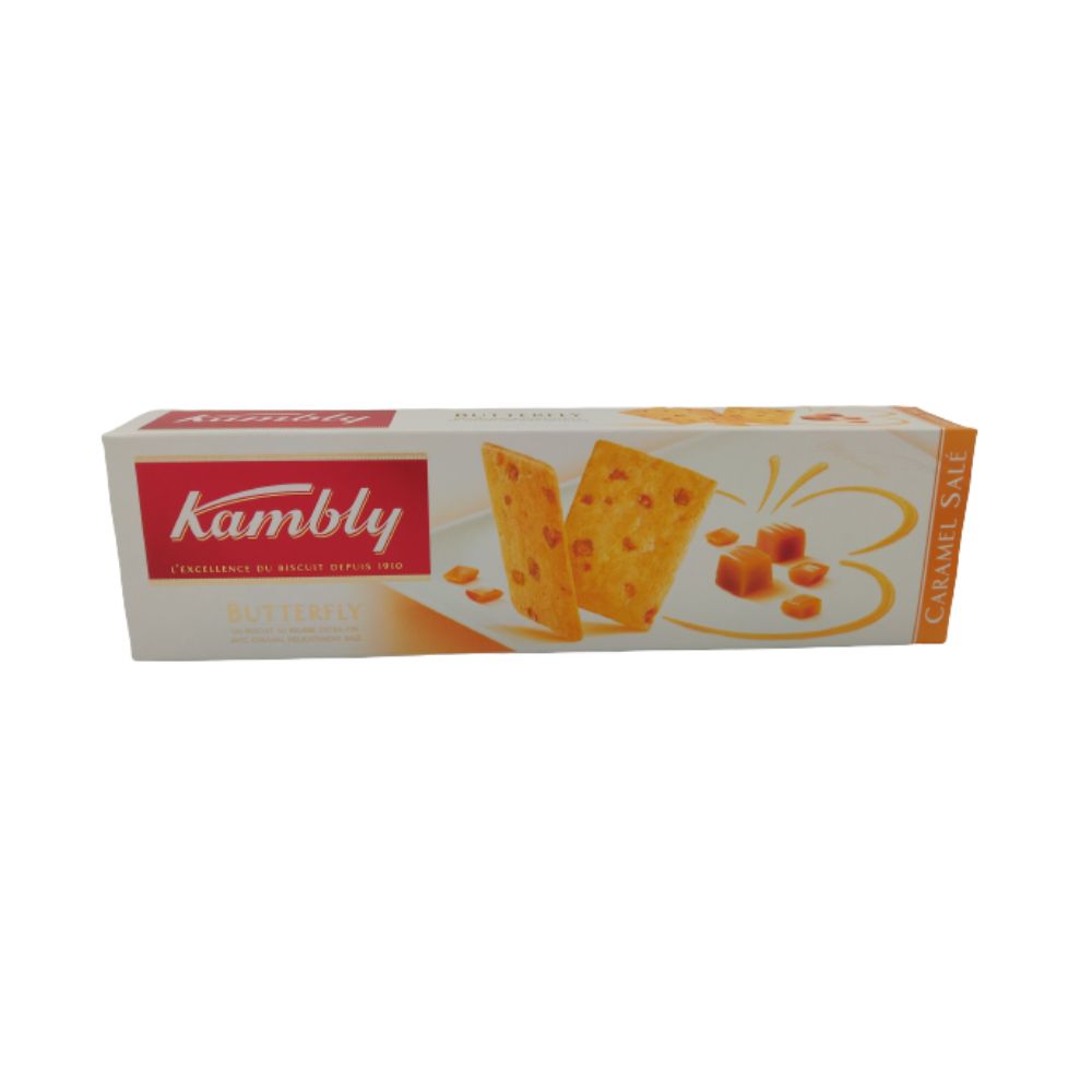 Kambly Butterfly Caramel, 100g (Pack of 12 )