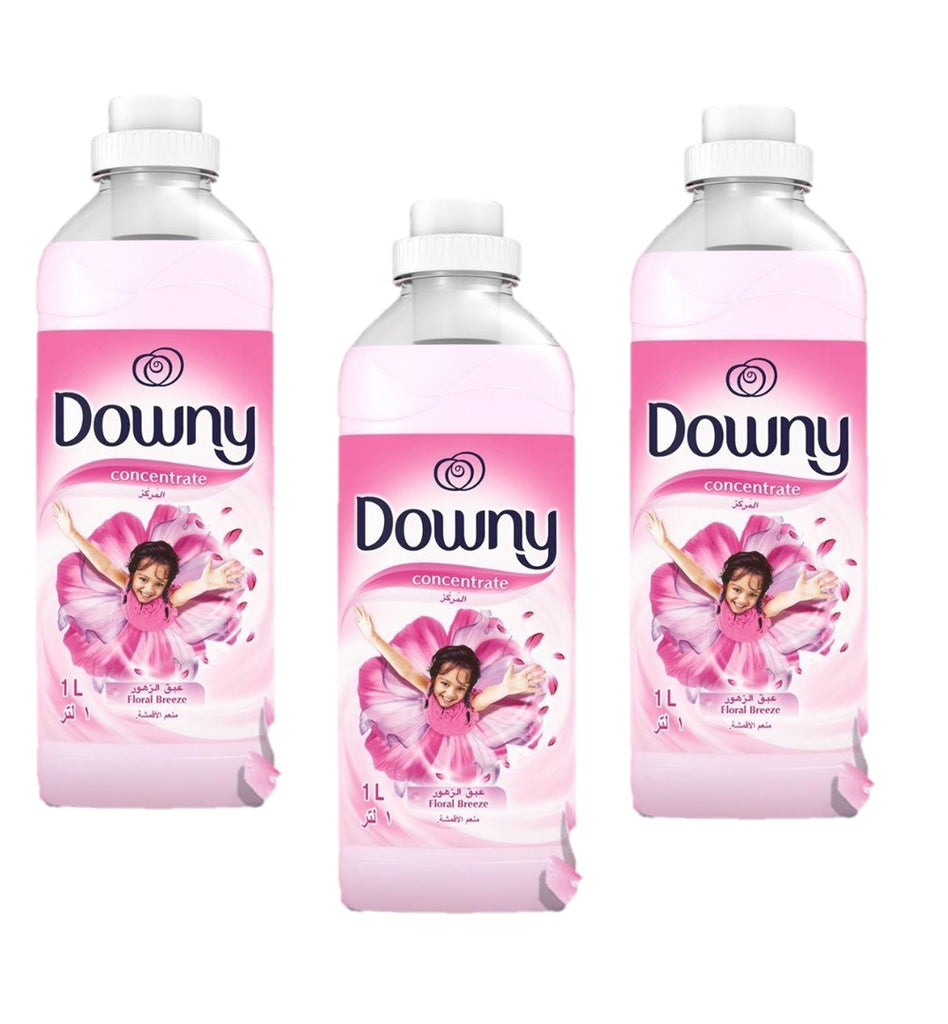 Downy Concentrate Fabric Softener Floral Breeze (Pink) 1L (Pack Of 3)