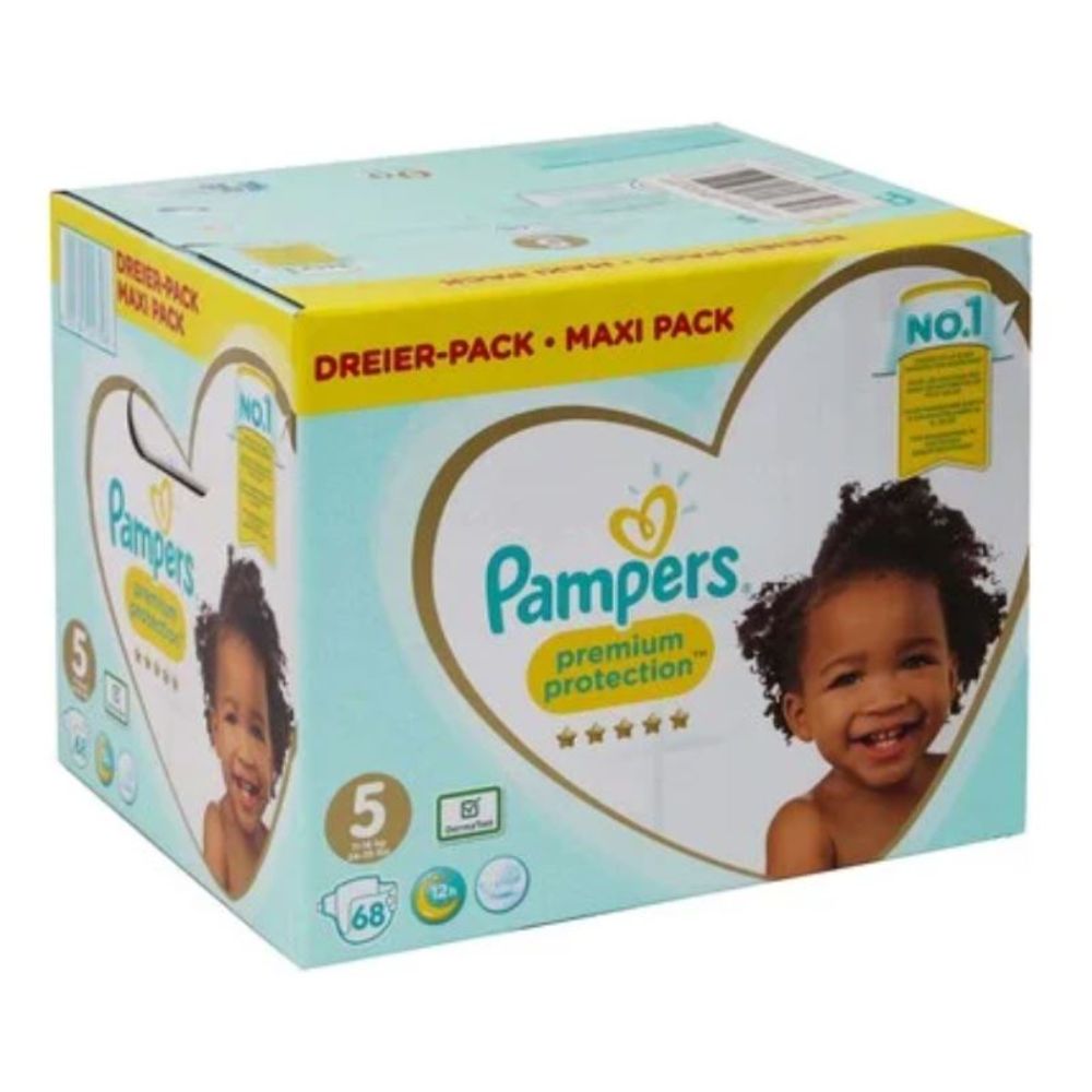 Pampers Premium Protection Diapers Size5 (11-16 kg) - 68 Pieces - Billjumla.com