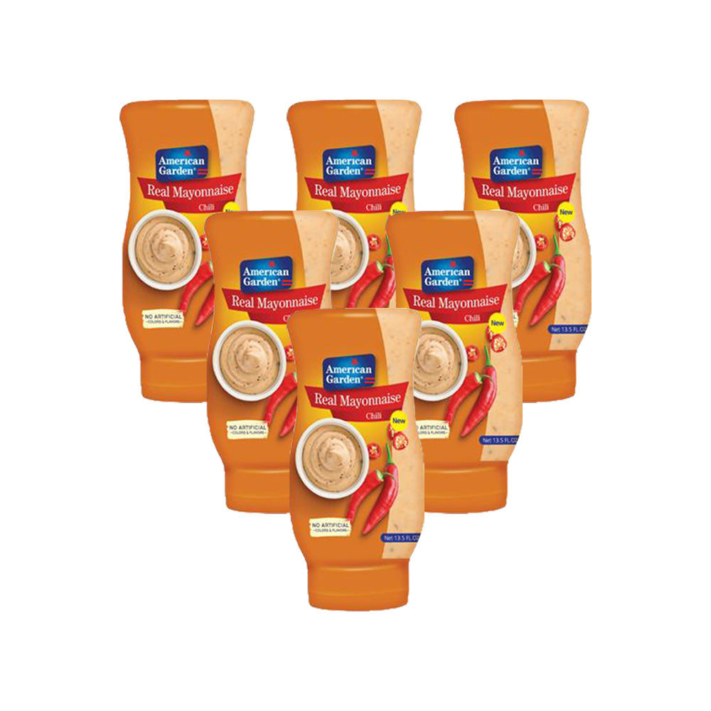 American Garden  Squeeze Mayonnaise Chili 400ml (Pack of 6)