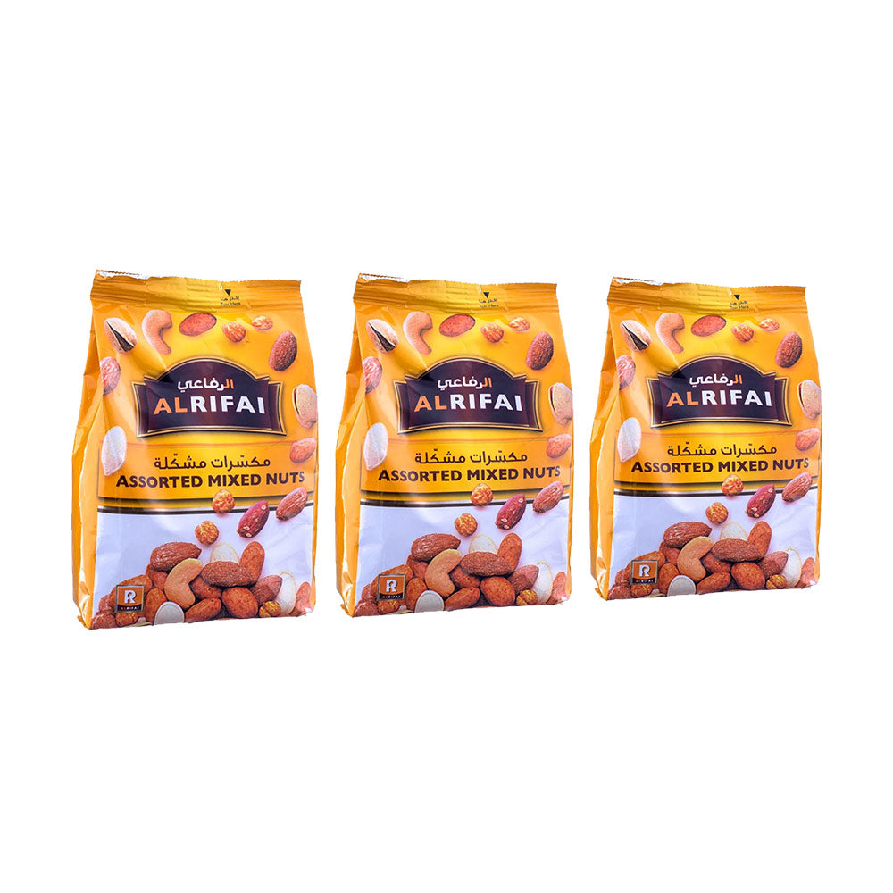 Al Rifai Assorted Mixed Nuts 500g - (Pack Of 3 Pieces)