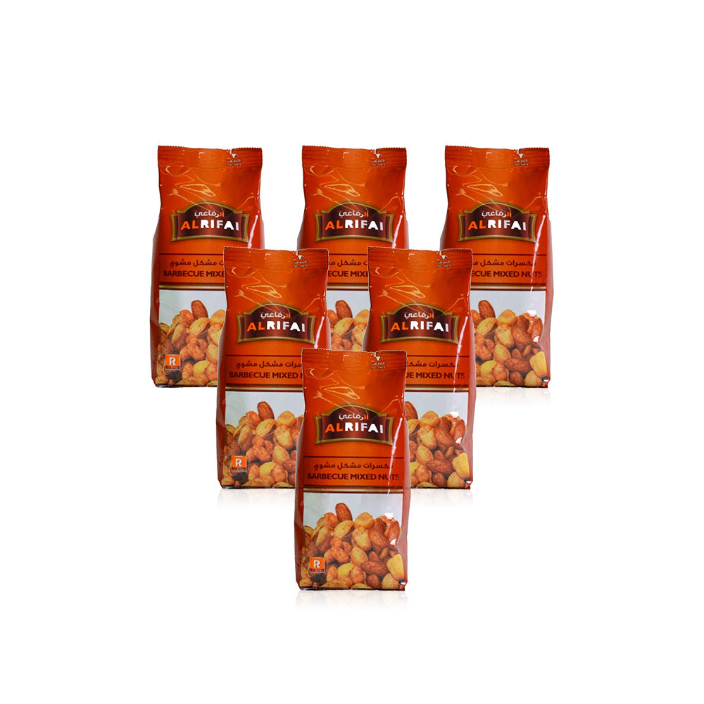 Al Rifai Barbecue Mixed Nuts 160g - (Pack of 6 Pieces)
