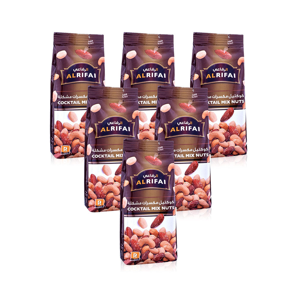 Al Rifai Cocktail Mix Nuts 200 GM - (Pack of 6 pieces)