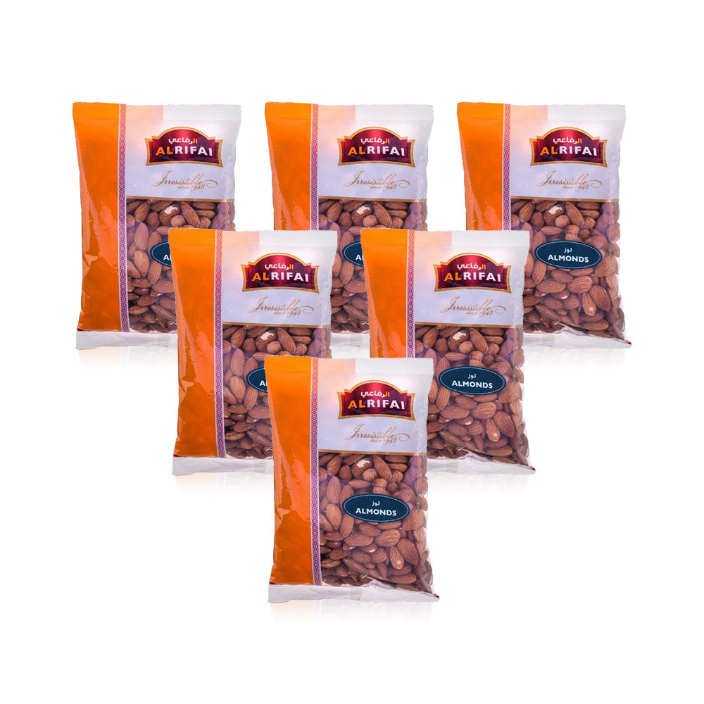 Al Rifai Raw Almonds 400g - (Pack of 6 Pieces)