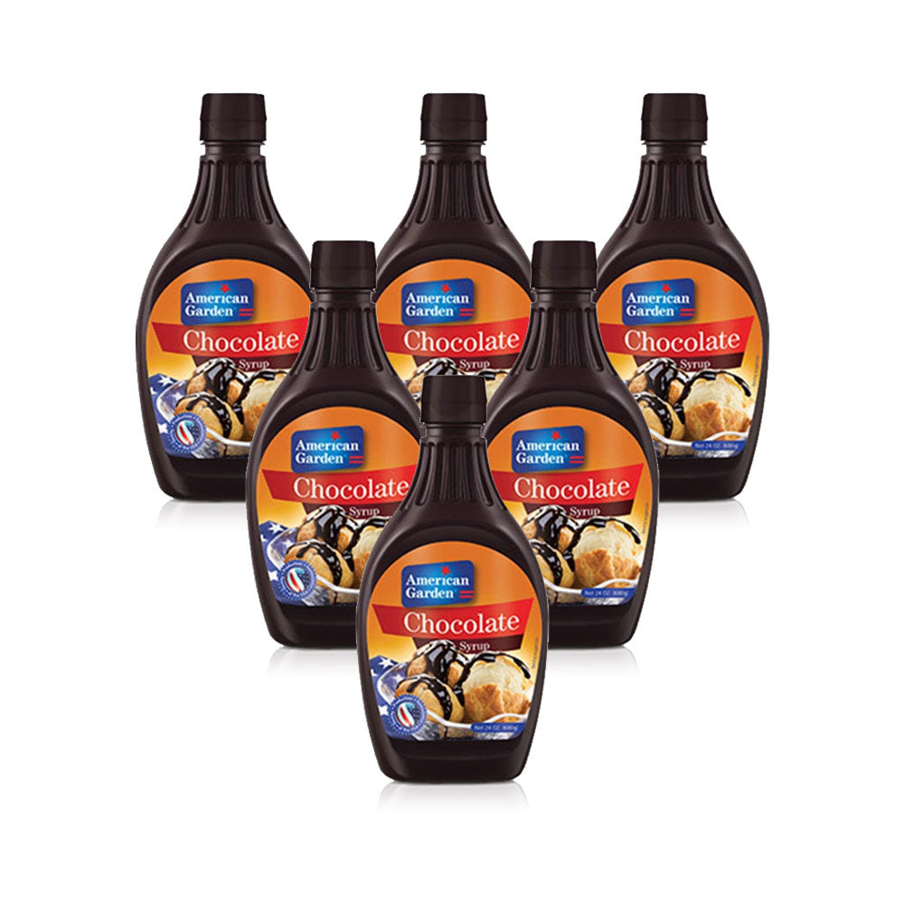 American Garden Chocolate Syrup 680 ml - (Pack of 6)