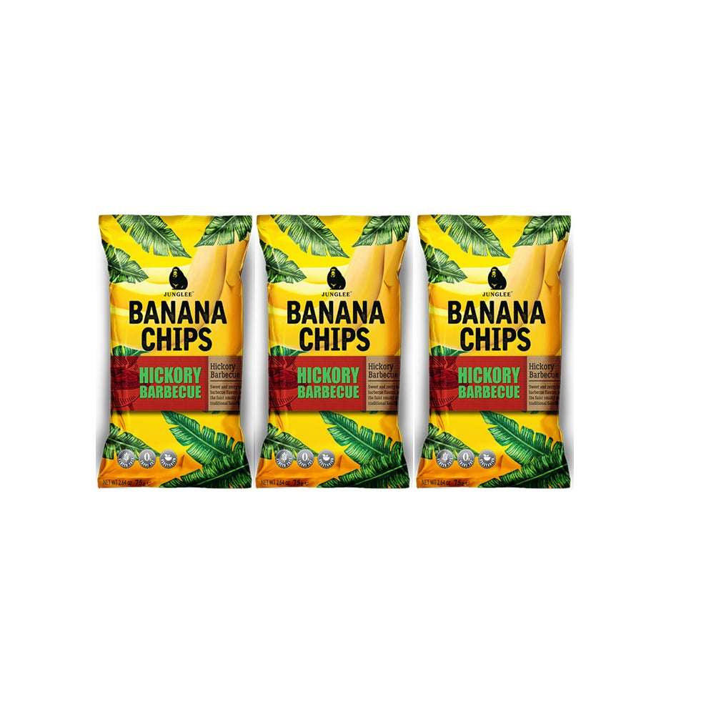 Junglee Jack Banana Chips in Hickory Barbecue 75g - (Pack of 3)