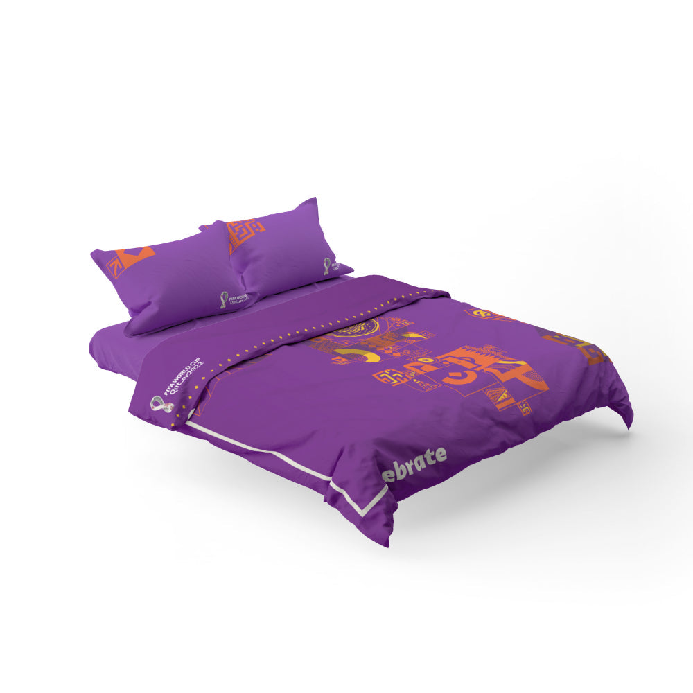 FIFA Official Double Bedding Set Of 2 - Passion Purple