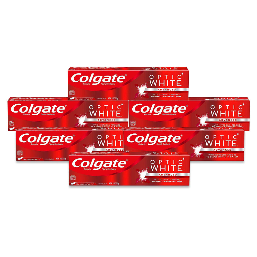 Colgate Optic White Toothpaste 75ml - Pack of 6