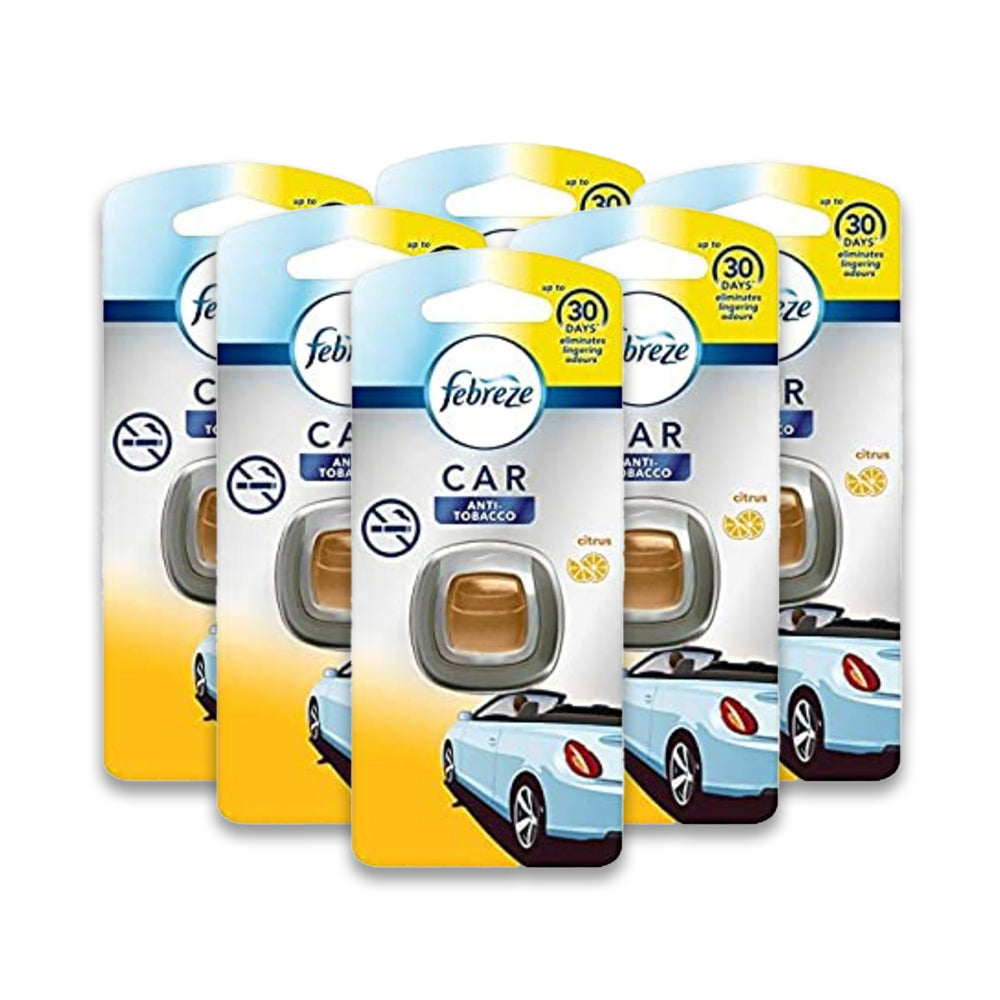 Febreze Jaguar Car Freshener Anti-Tobacco 2Ml (Pack Of 6)