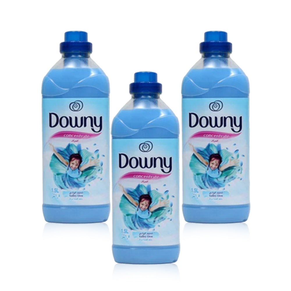 Downy Concentrate Fabric Softener - Valley Dew 1.5L (Pack of 3)
