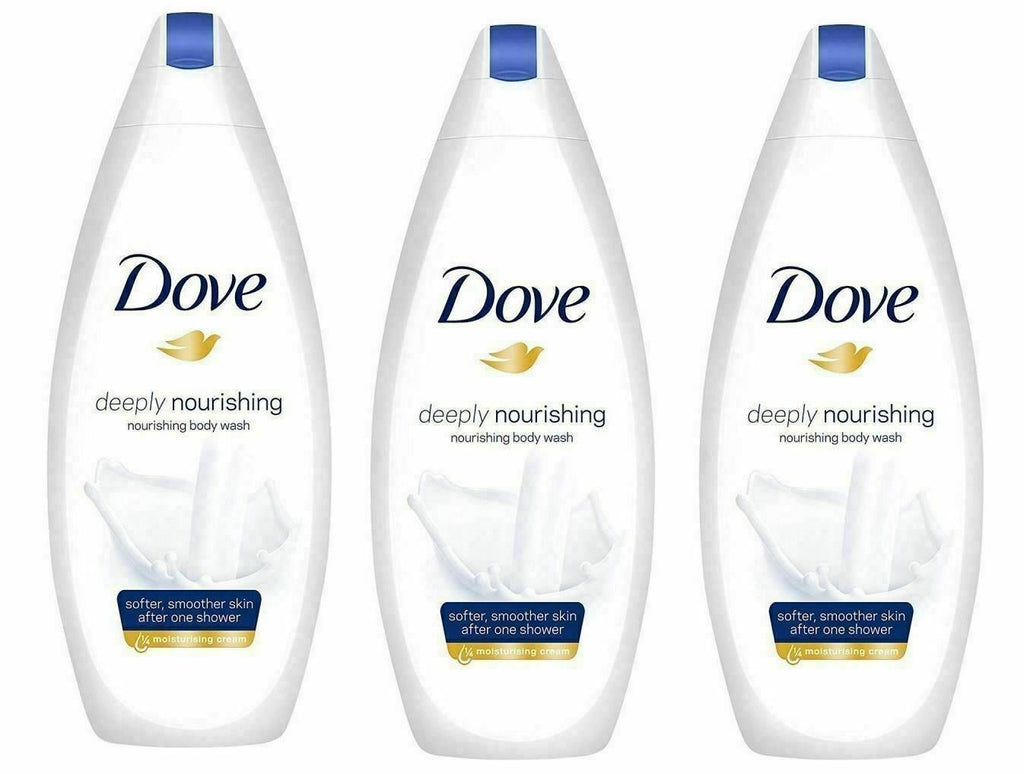 Dove Body Wash Deeply Nourishing 500ml - (Pack of 3)