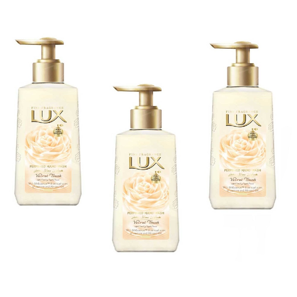 Lux Perfumed Hand Wash Velvet Touch 400ml - (Pack of 3)