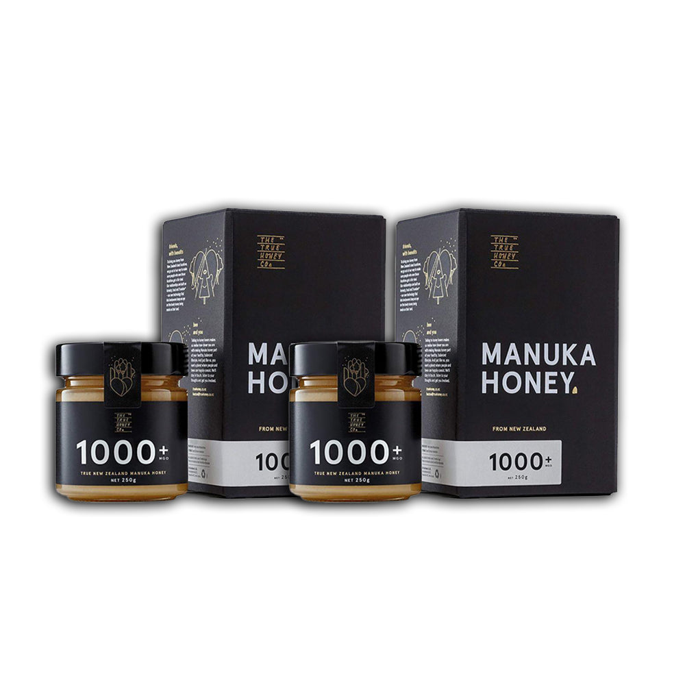 شركة عسل مانوكا 1000 (عبوة من قطعتين)+ MG O - 250 G 