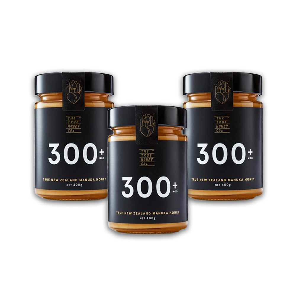 The True Honey Co. Manuka Honey 300+ MGO - 400g  (Pack of 3)
