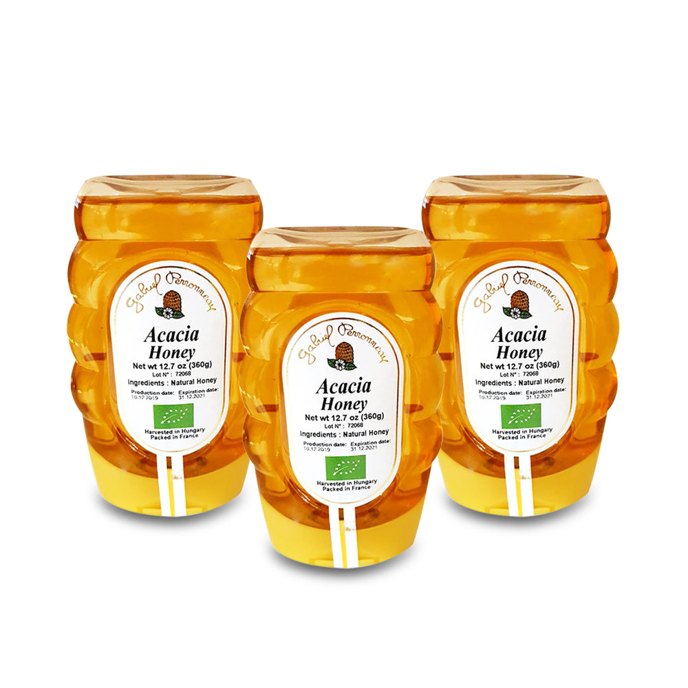 Gabriel Perronneau Squeezer Acacia Organic Honey 360g - (Pack of 3)