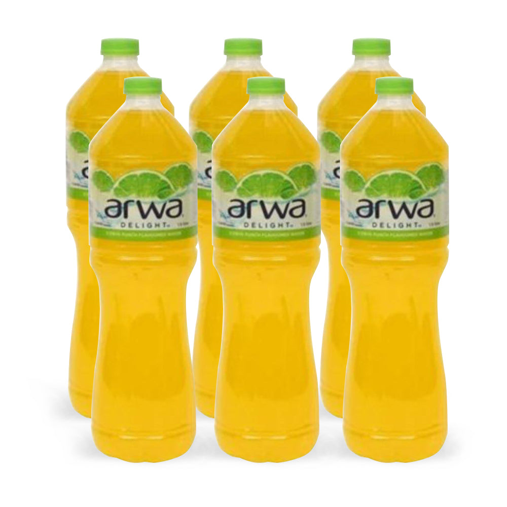 Arwa Delight Flavored Water Lemon 1.5L ( Pack Of 6 Pieces )
