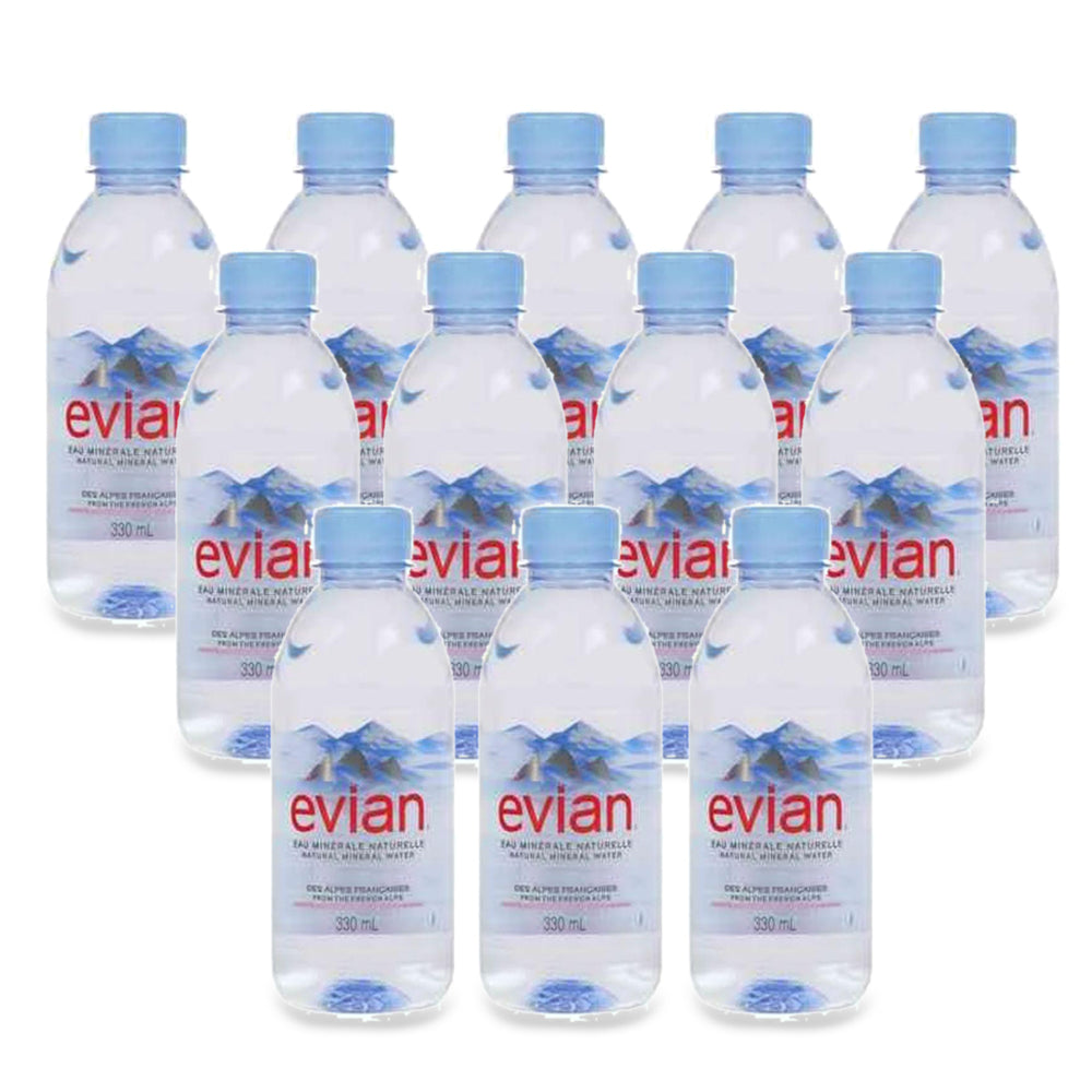 إيفيان - مياه معدنية 330 مل (عبوة من 24 قطعة)