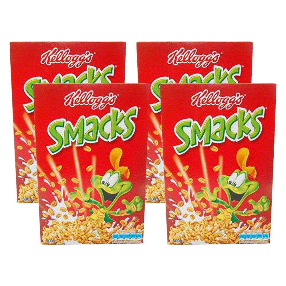 Kellogg's Smacks Honey Flavour Puffed Wheat 375g ( Pack of 4 Pieces )