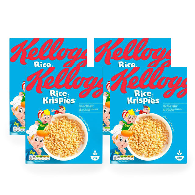Kellogg's Rice Krispies Cereals 375g ( Pack of 4 Pieces )