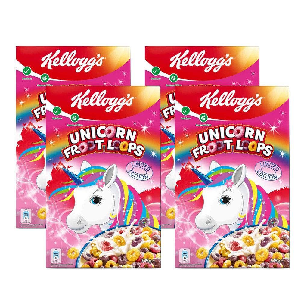 Kellogg's Froot Loops Cereal 375g (Pack of 4)