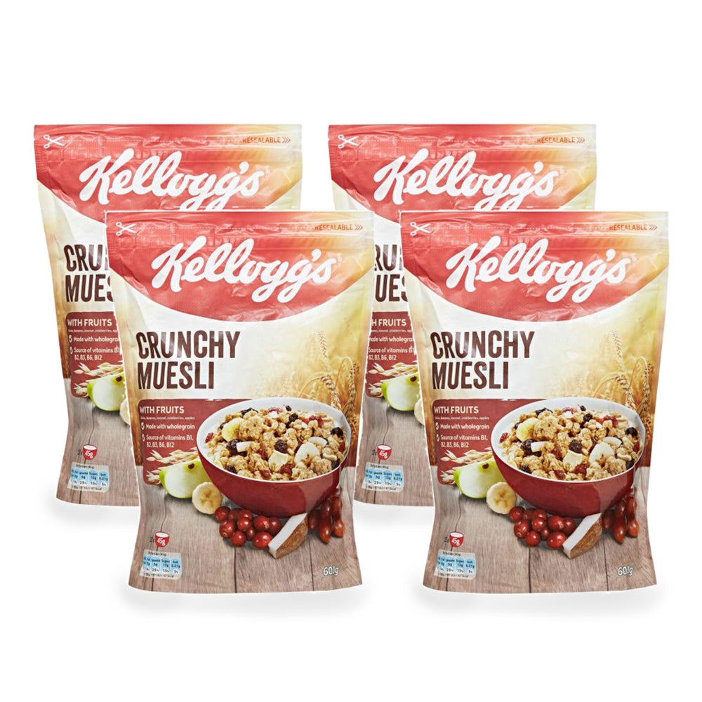 Kellogg's Crunchy Muesli with Fruits 600g ( Pack of 4 Pieces )