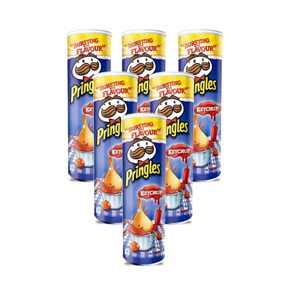 Pringles Ketchup Flavored Potato Chips 165g ( Pack of 6 Pieces )