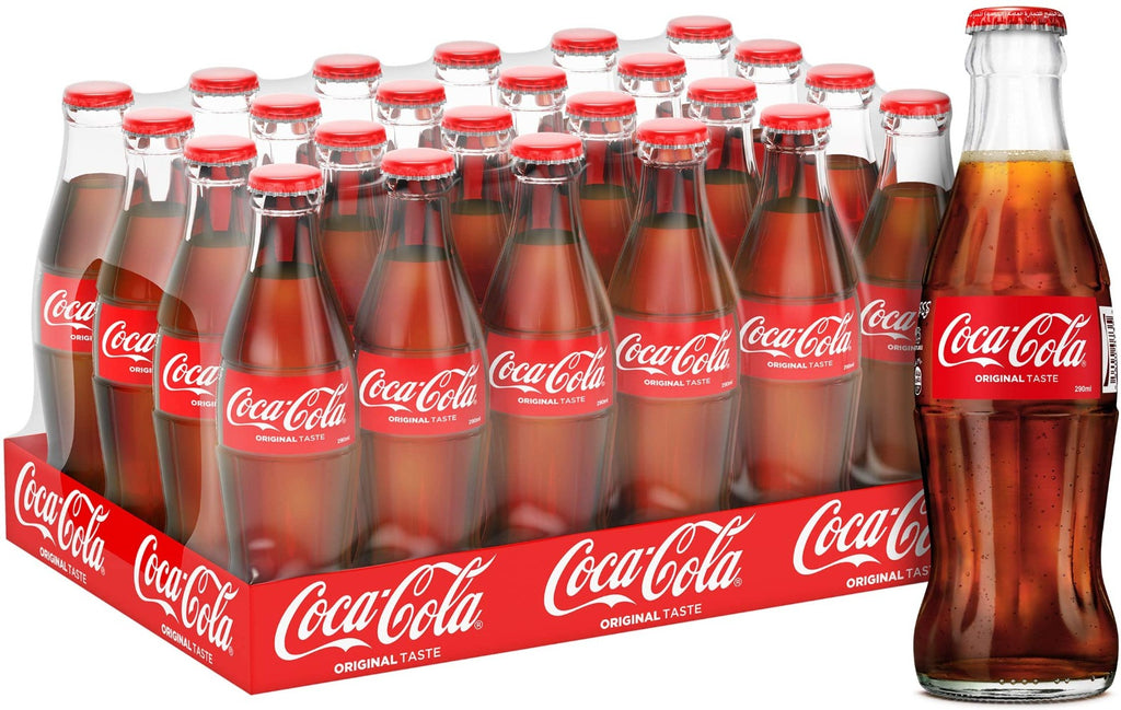 زجاجة كوكا كولا للمشروبات الغازية 250 مل مجموعة من 24 زجاجة