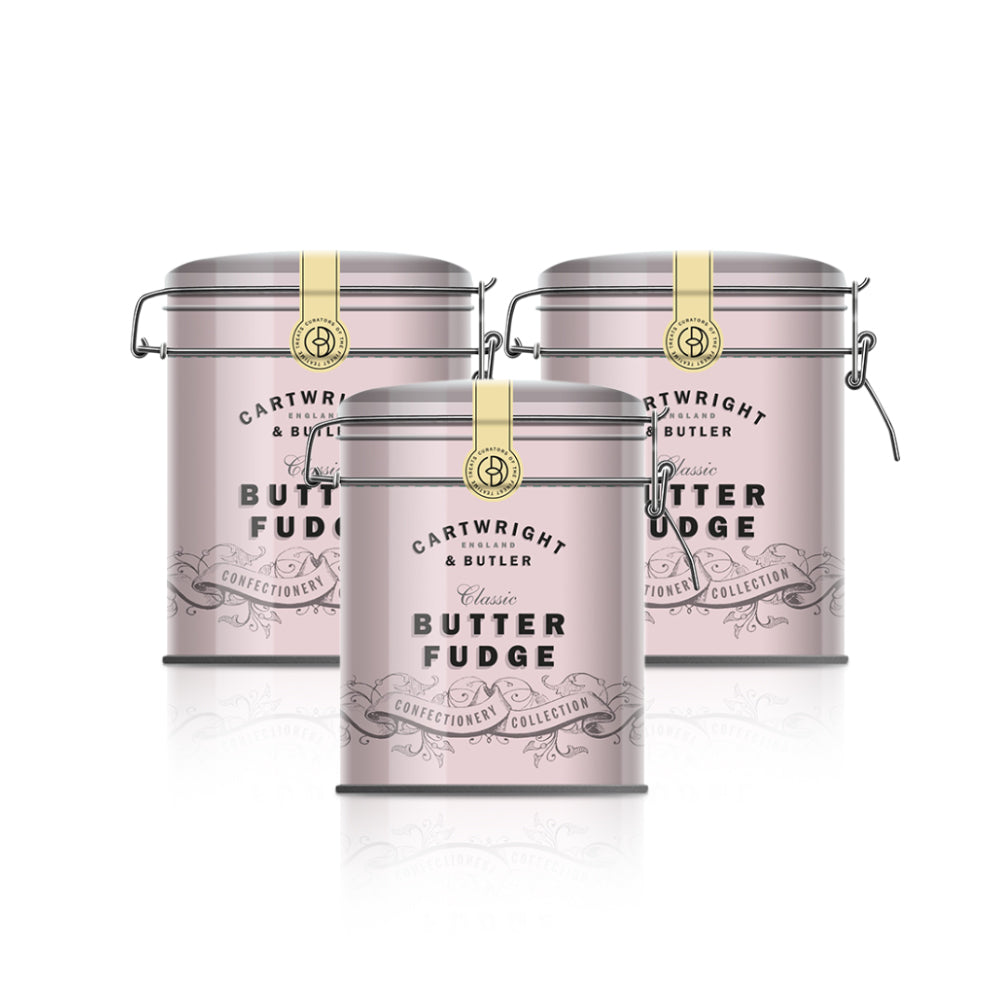 Cartwright & Butler Butter Fudge in Tin (Pack of 3)