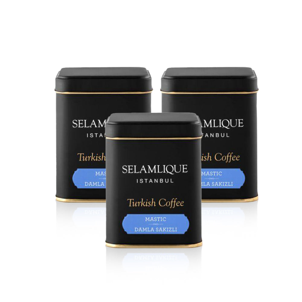 Selamlique Turkish Coffee 125G - Mastic Aroma (Pack of 3)